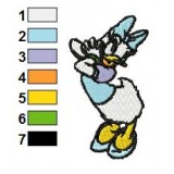 Lovely Daisy Duck Embroidery Design